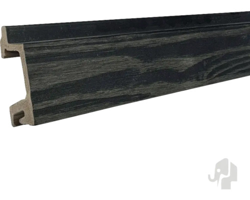 Kunststof plint met houtdecor