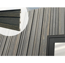 Houten gevelbekleding met tand-en-groefverbinding