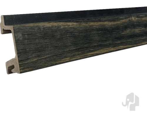 Plint met houten decor