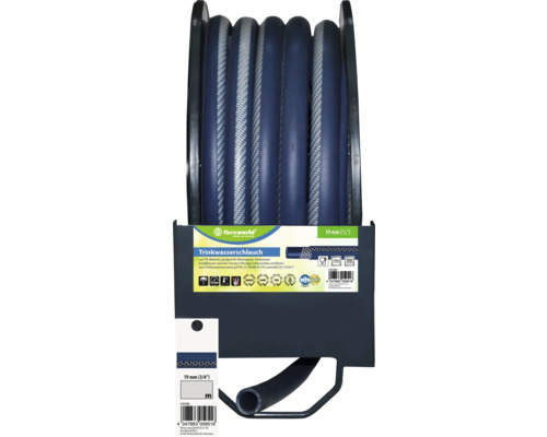 Opgewikkelde drinkwaterslang met een diameter van 19 millimeter