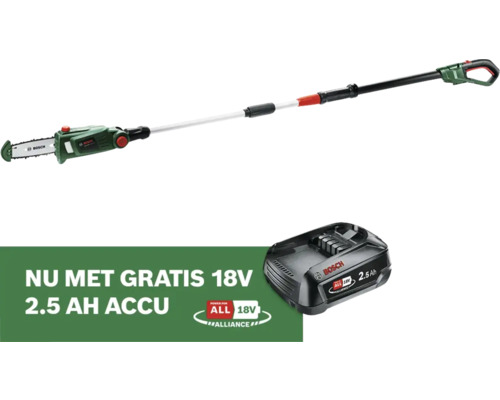 BOSCH Accu Hoogsnoeier Universal Chain Pole excl. 18 V Li accu en lader **GRATIS 18V of 36V ACCU BOSCH**