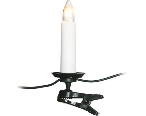 Elektrische kerstverlichting met kaarsen en klemmen voor decoratie