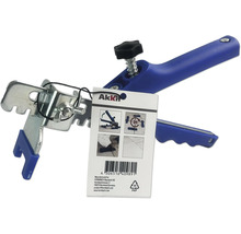 Tegelzetter met label