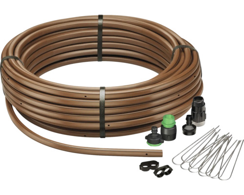Druppel slang met accessoires voor irrigatie