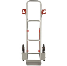 Metalen steekwagen met handgrepen en wielen