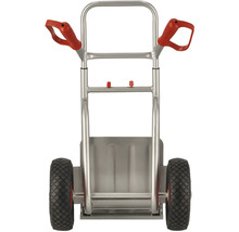 Aluminium steekwagen met rubberen banden