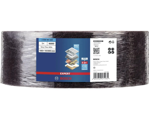 Schuurrol zeer fijn aluminiumoxide korrel 100x10000 millimeter