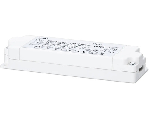 Elektronische transformator N 80 80 watt voor laagspannings halogeenlampen
