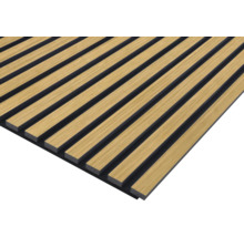 Akoestisch paneel met houten lamellen