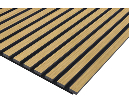 Akoestisch paneel met houten lamellen