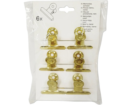 Verpakking van zes memoclips