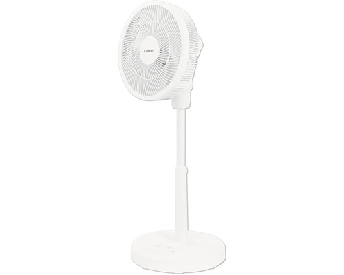 Witte ventilator met voet