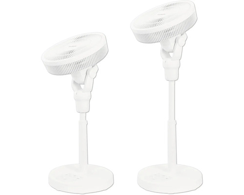 Twee staande ventilatoren voor het ventileren van ruimtes