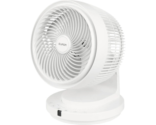 EUROM Tafelventilator Vento 3D wit Eurom Logo tafelventilator voor binnenshuis