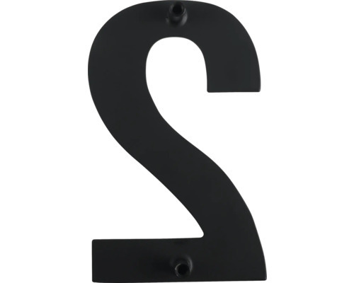 Huisnummer 2 van metaal