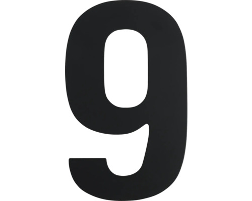 Huisnummer Negen van metaal