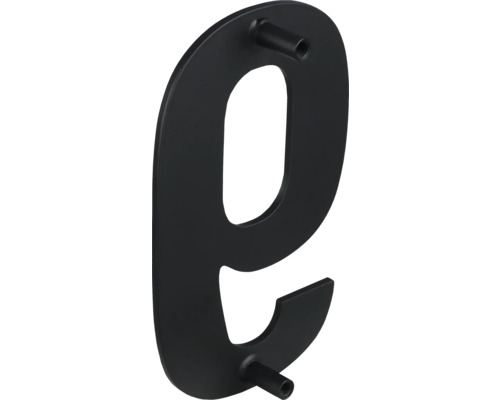 Huisnummer negen van metaal