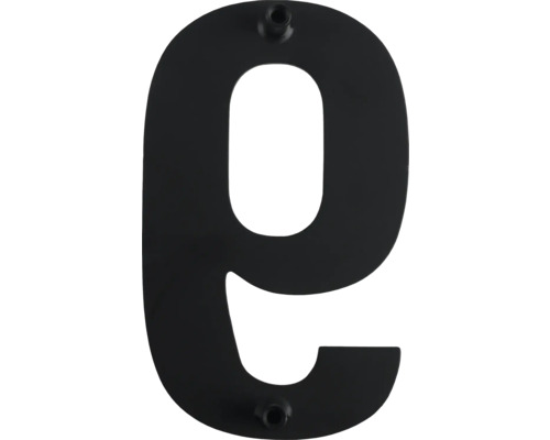 Huisnummer 9 van metaal