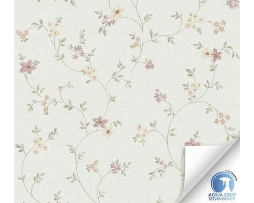 A.S. CRÉATION Voorgelijmd Vliesbehang 78455-1 WOW! bloemen Landhuis wit roze A.S. CRÉATION Voorgelijmd Vliesbehang 78455-1 WOW! bloemen Landhuis wit roze