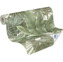 Rol behang met botanisch bladerpatroon