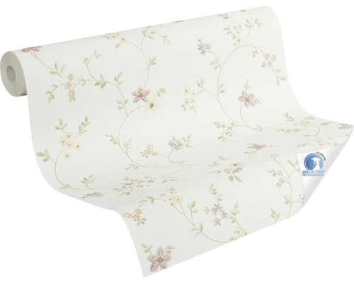 Behangrol met bloemmotief