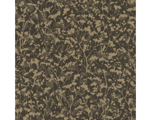 RASCH Vliesbehang 720754 Amara bloemen zwart Behang met plantenpatroon