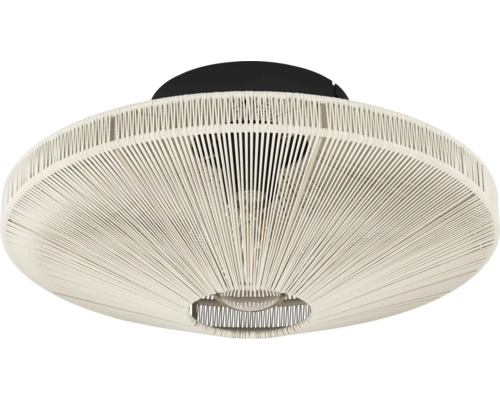Plafondlamp van touw
