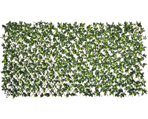 Tuinscherm Gardenia kunststof groen 180 x 90 cm Flexibel klimrek met bladeren als privacyscherm