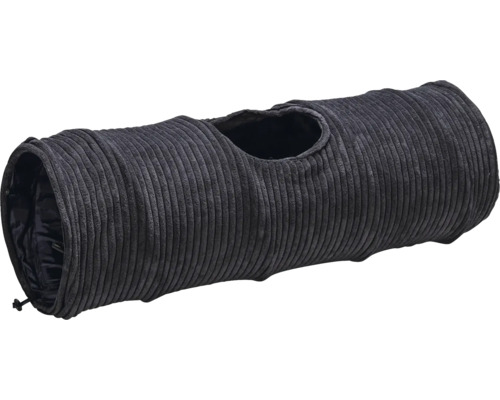 Kattentunnel van ribfluweel met kijkgaatje