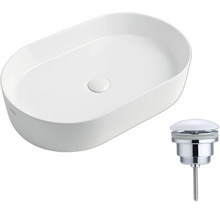 Jungborn wastafel van keramiek met afvoergarnituur