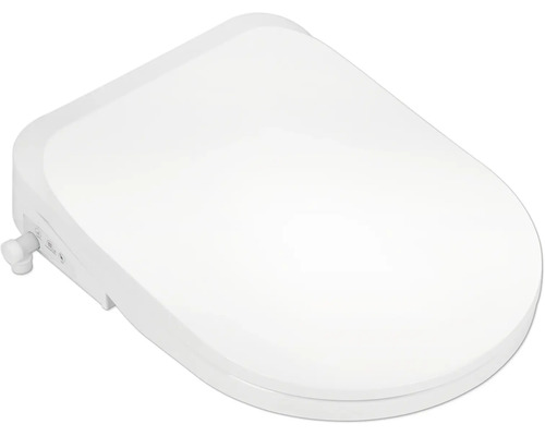 Witte toiletbril met zijbediening