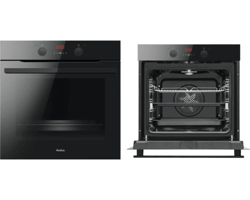 Amica inbouwoven met gesloten en geopende staat