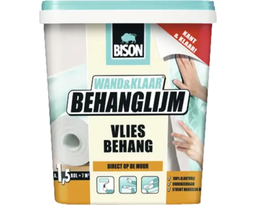 BISON Wand & Klaar behanglijm vliesbehang 1 kg Bison Vliesbehanglijm kant-en-klaar