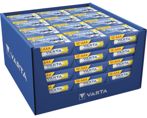 Verpakkingseenheid Varta Universal Energy AAA batterijen, 12 stuks