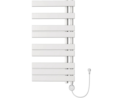 Witte badkamerradiator met thermostaat