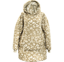 Hoodie-deken met luipaardprint en capuchon