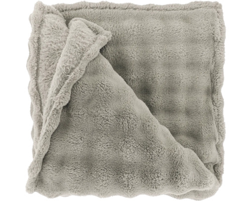 Grijze fleece deken