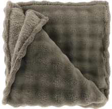 Grijs knuffelkleed van imitatiebont