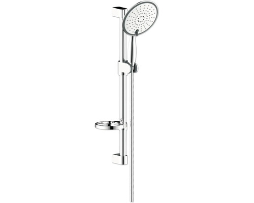 Douchestangset met handdouche en opbergbakje