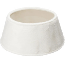 Witte kerstboomstandaard van stof