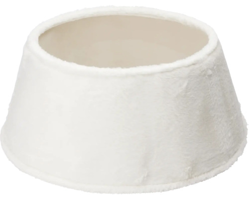 Witte kerstboomstandaard van stof