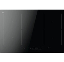 Zwarte kookplaat met vier kookzones