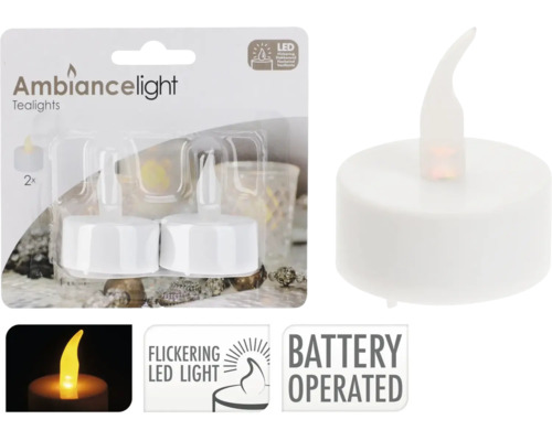Ambiancelight theelichtjes met LED en batterijvoeding