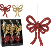 Decoratieve strikken voor Kerstmis, glinsterend, om op te hangen