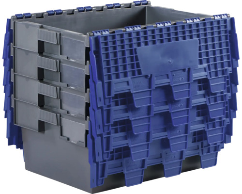 Opbergbox 60x40x34 cm grijs-blauw 60 liter kopen! | HORNBACH