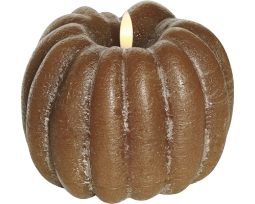 Decoratieve pompoenkaars met licht
