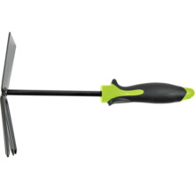 Combinatiehak met drietandige hark voor tuinwerkzaamheden