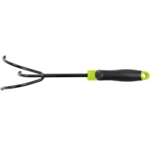 Tuinkrabber met drie tanden en ergonomische handgreep