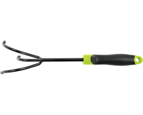 Tuinkrabber met drie tanden en ergonomische handgreep