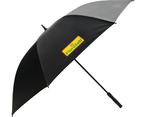 Open paraplu met FloraSelf logo